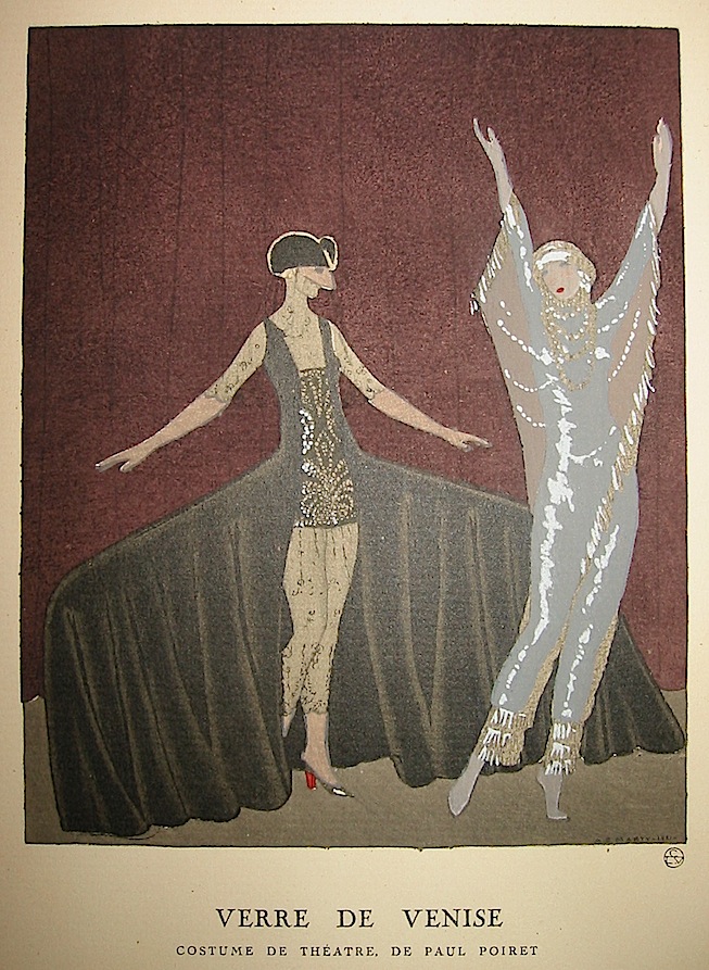  Verre de Venise. Costume de théatre de Paul Poiret 1921 Parigi
